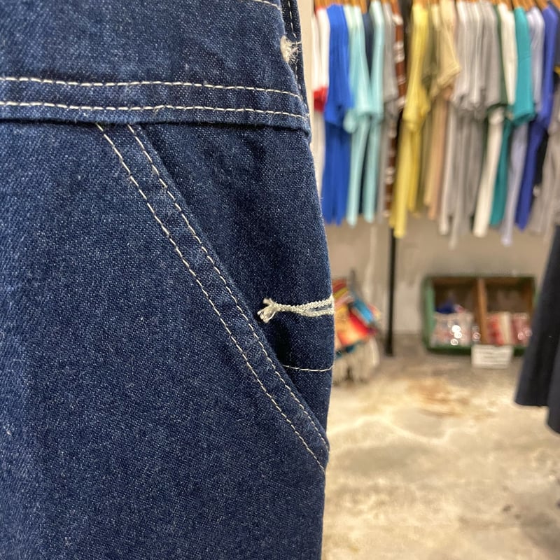 Dickies 90年代 デニムオーバーオール ディッキーズ 濃紺 90s (S1250) |