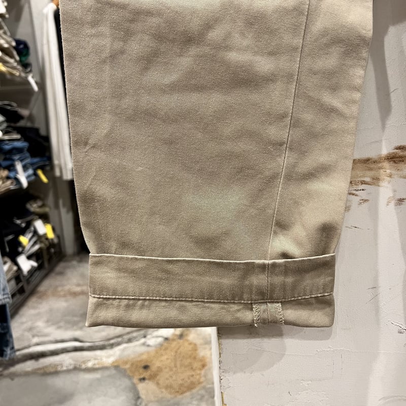 ポロラルフローレン アンドリュー タックチノパン W38L30 ベージュ USA製 Polo Ralph Lauren 