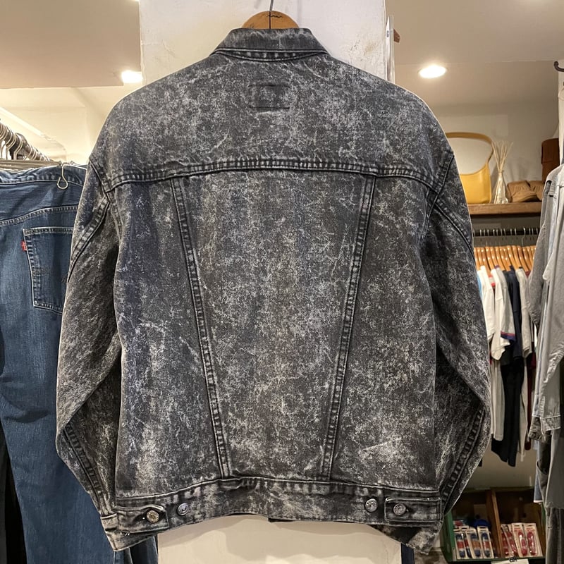 80s Levi's 57508-0256 ブラックデニムジャケット USA製 リーバイス 1...