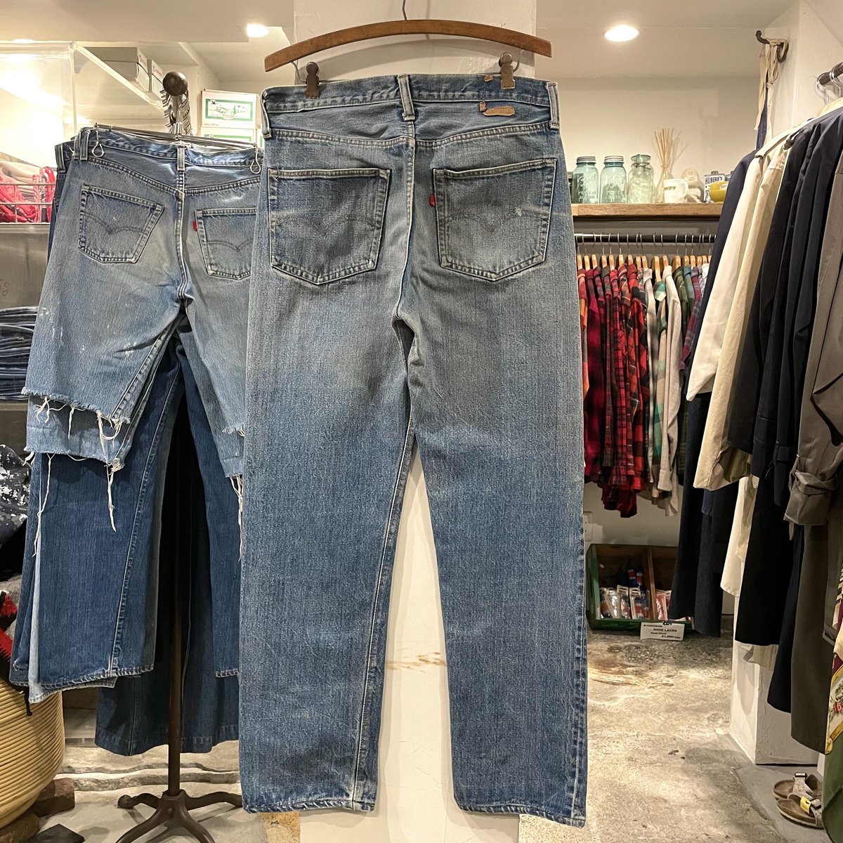 Levi's 1501-0117 66前期 バックポケット裏シングルステッチ Levi's 1501-0117 66前期 バックポケット裏シングルステッチ