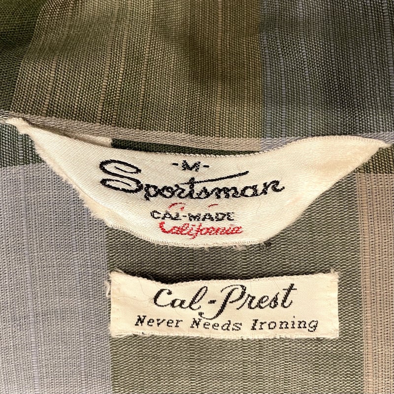 Sportsman CAL MADE California オープンカラーシャツ ボックスシル