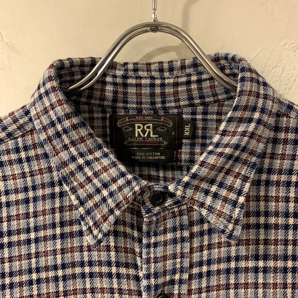 90s RRL L/Sチェックネルシャツ ダブルアールエル Ralph Lauren 90s RRL L/Sチェックネルシャツ ダブルアールエル Ralph Lauren