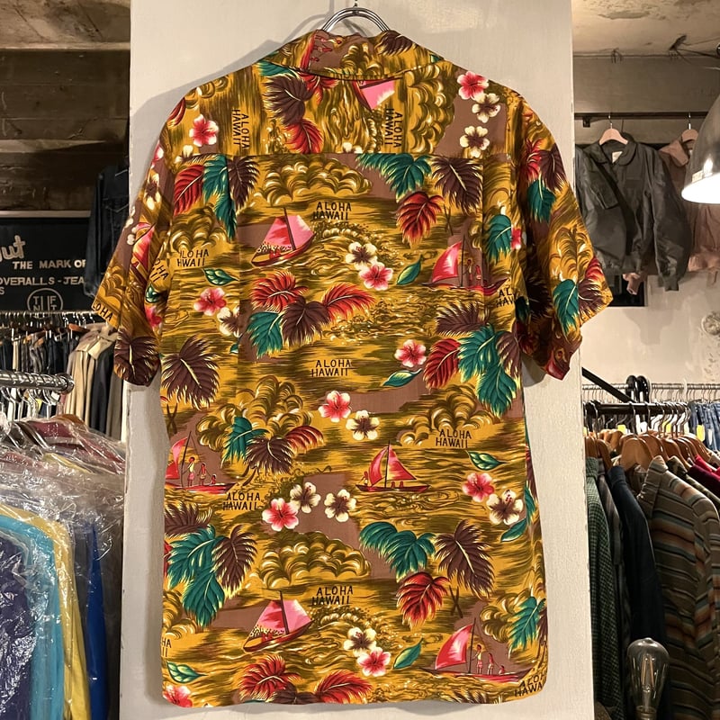 60s ISLAND FASHIONS Vintage Hawaiian Shirt ハワイア...