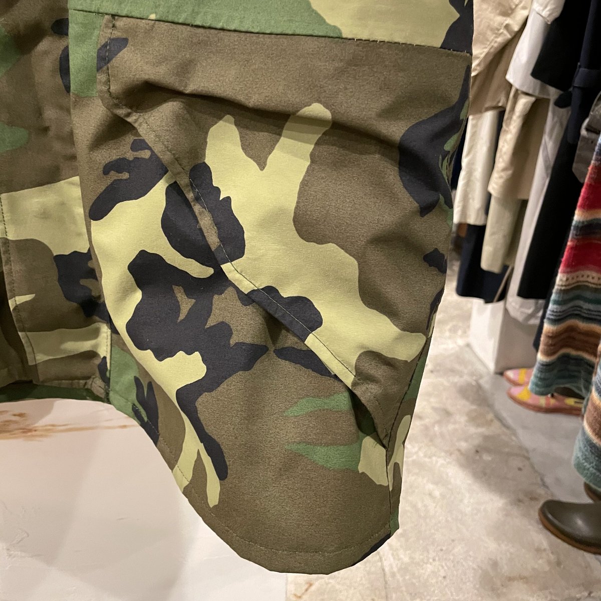 1996年　米軍実物　ウッドランドカモ　ECWCS ゴアテックスパンツ MEDIUM-REG ] US ARMY 90's 1996年 ECWCS GEN1 WOODLAND CAMO
