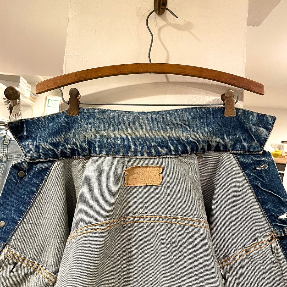 Levis 71205 Big E 60s デニムジャケット ロング丈 小パッチ 不 Levis 71205 Big E 60s デニムジャケット ロング丈 小パッチ 不