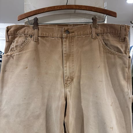 Dickies　ダック地　ペインターパンツ　ディッキーズ　ワークパンツ　ブラウン　雰囲気系　38×31 ½　(S5089)
