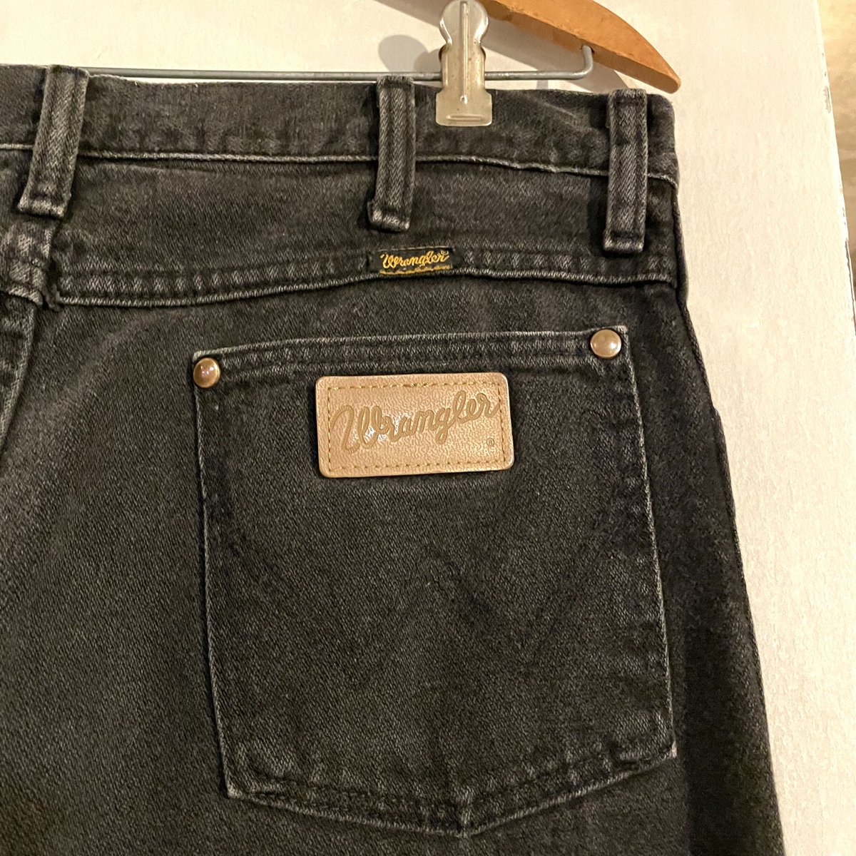 90s Wrangler ブラックデニムパンツ 33×32 USA製 ラングラー 90s Wrangler ブラックデニムパンツ 33×32 USA製 ラングラー