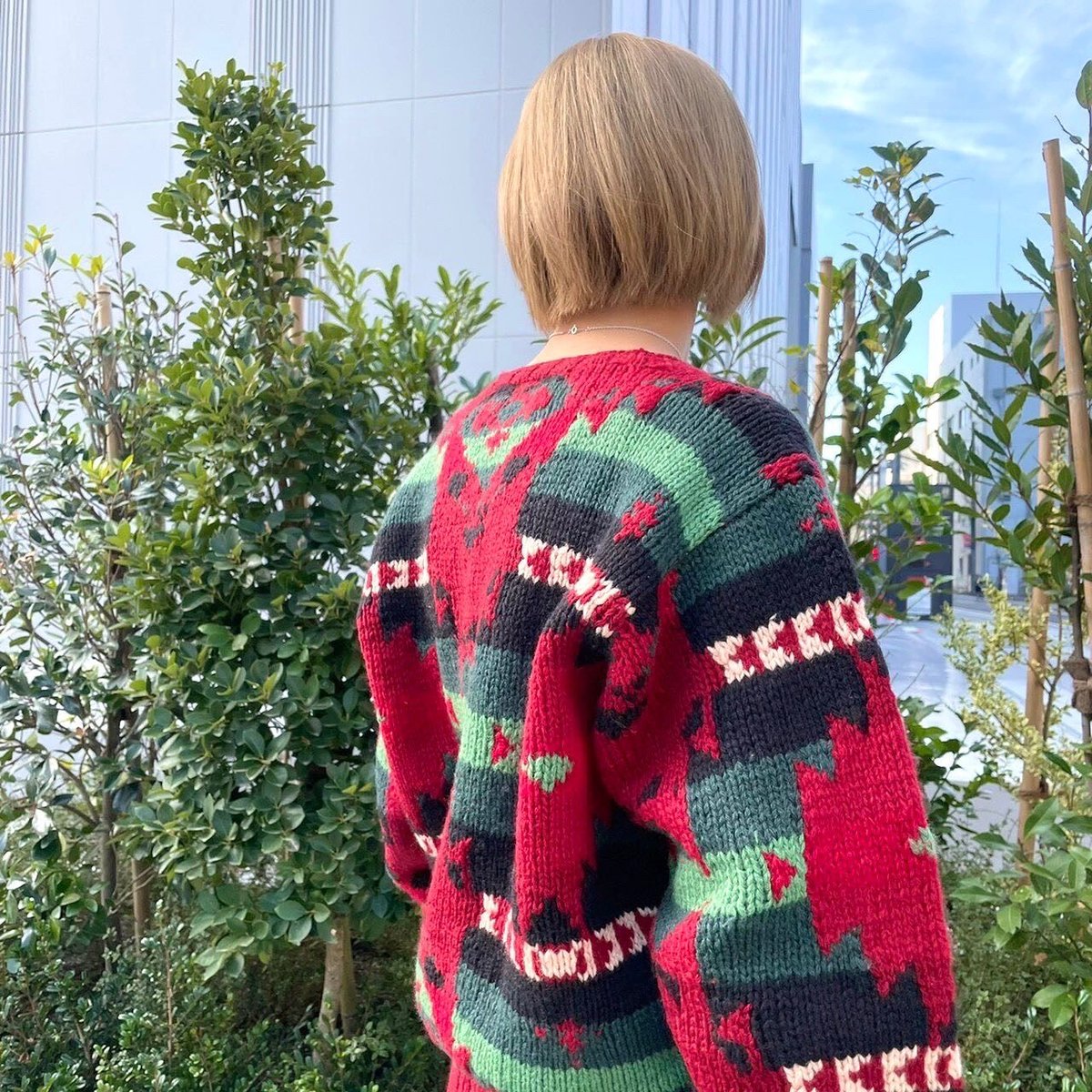90s POLO by Ralph Lauren ウールセーター ネイティブ柄 ラルフローレン