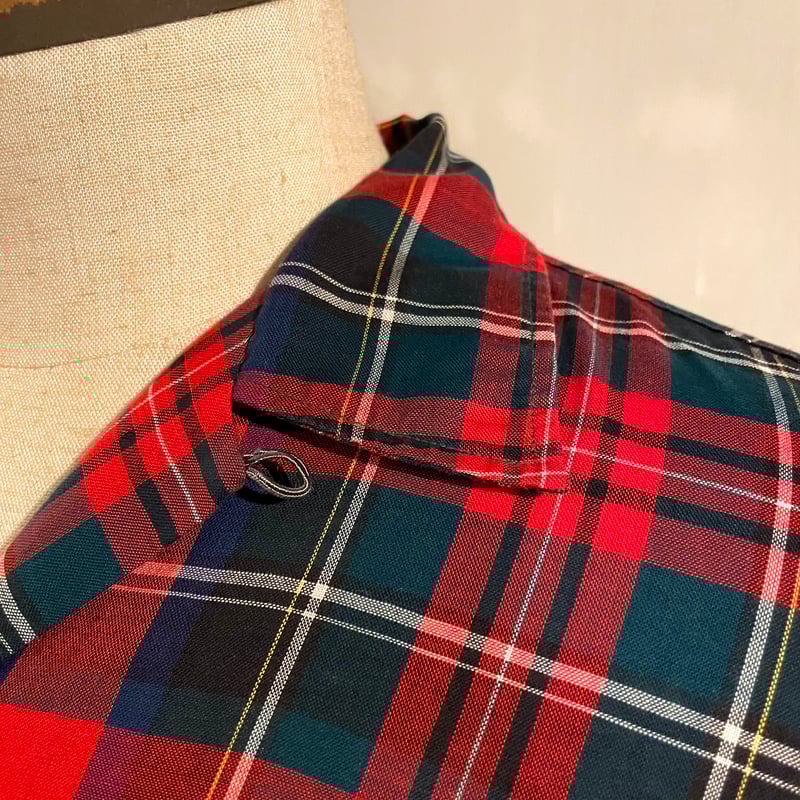 60s Essley オープンカラーコットンシャツ　コットン100 ビンテージ 60s Essley オープンカラーコットンシャツ コットン100