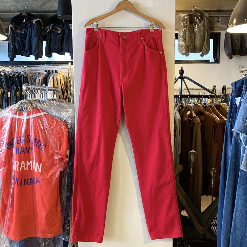 90s Wrangler 14MWZMR カラーデニムパンツ 赤 ラングラー USA製 90s Wrangler 14MWZMR カラーデニムパンツ 赤 ラングラー USA製