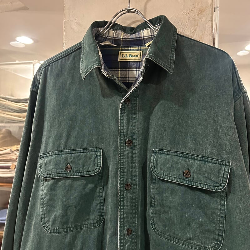 90s L.L.Bean L/S シャツ エルエルビーン USA製 Size L ネル