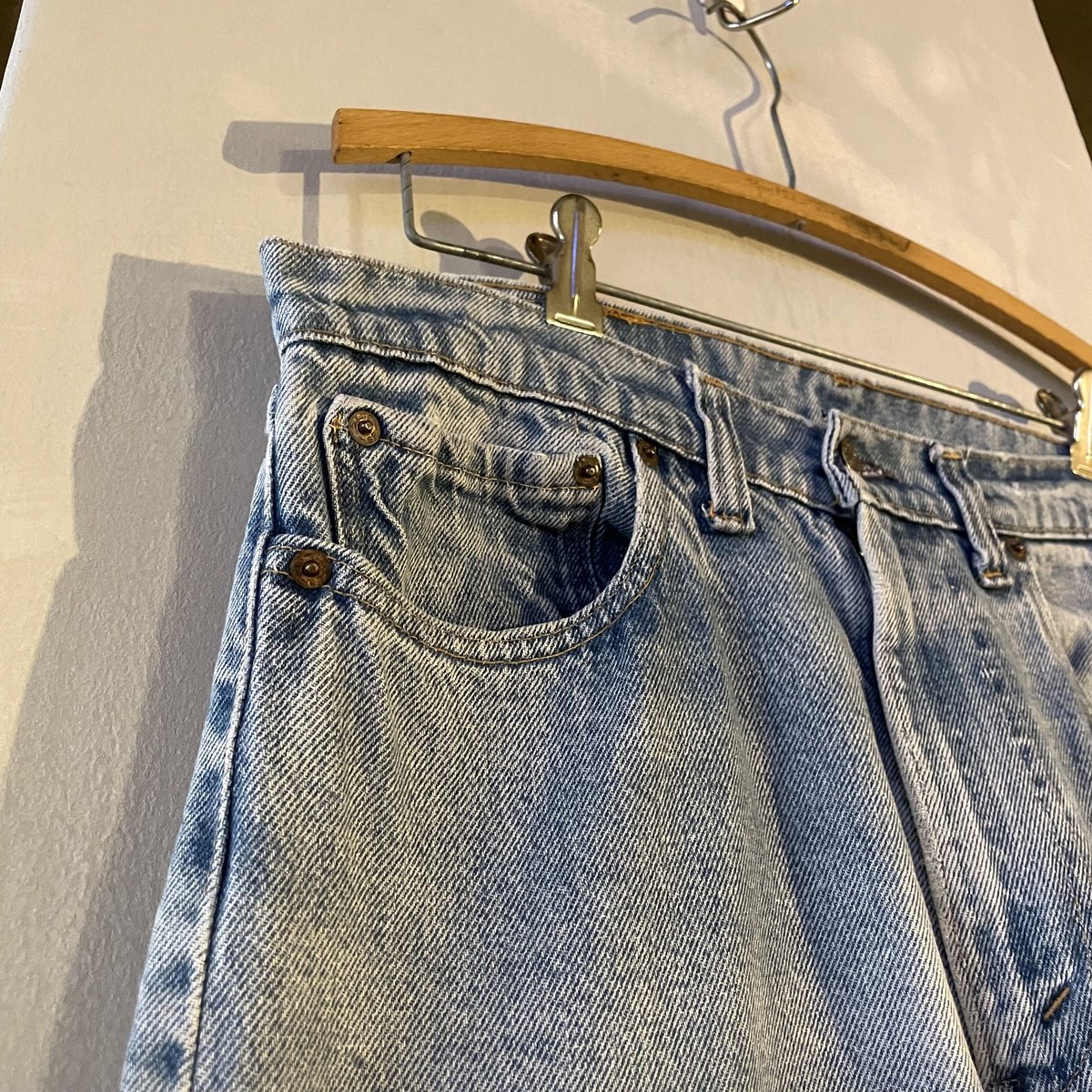80s Levi's 505 0217 デニムパンツ 33×31 黒カン 内股シングル 80s Levi's 505 0217 デニムパンツ 33×31 黒カン 内股シングル
