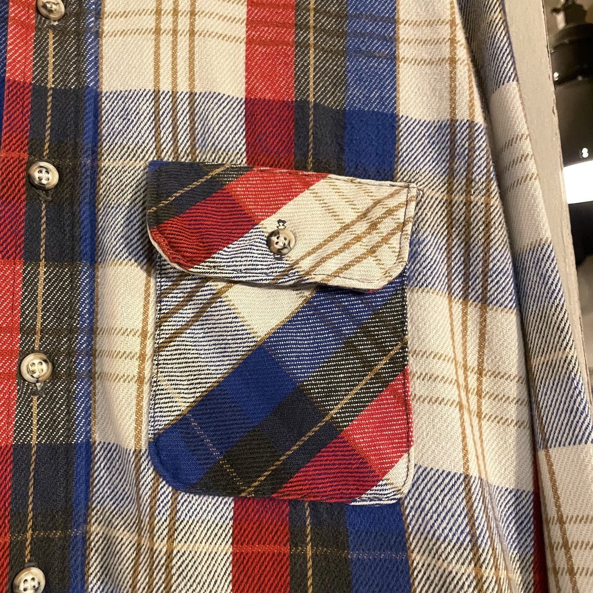 70s FIVE BROTHER（ファイブブラザー）ネルシャツ　USA製 70s FIVE BROTHER L/S ネルシャツ USA製 Size L ファイブブラザー