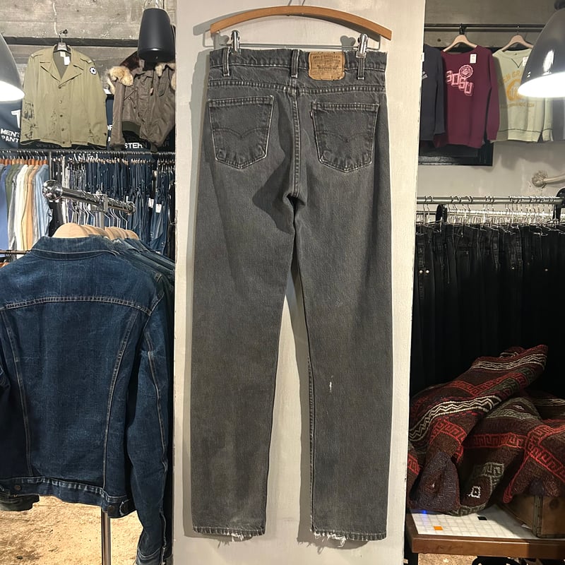 80s Levi's 505 先染め ブラックデニムパンツ 31×32 USA製 (S4626