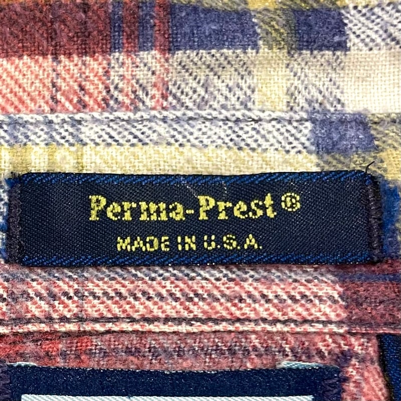 80s Fieldmaster L/S プリントネルシャツ USA製 Size L TALL