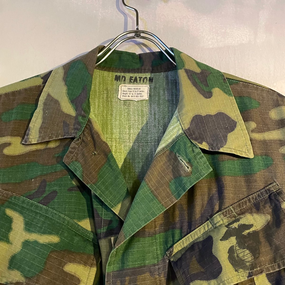 70s USMC Jungle Fatigue Jacket ブラウンリーフ ファティーグ