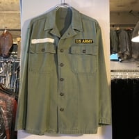 60s US ARMY ユーティリティシャツ シャツ袖 OG 107 COTTON SATEE