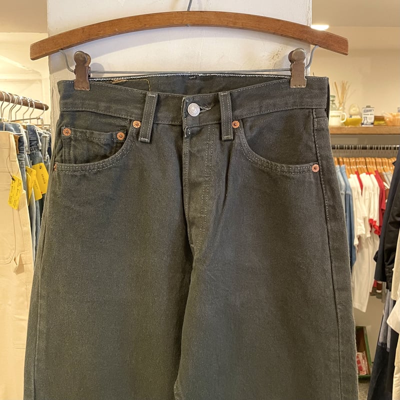 Levi's 501 90年代 カラーデニム 後染め モスグリーン USA製 (S1050) 