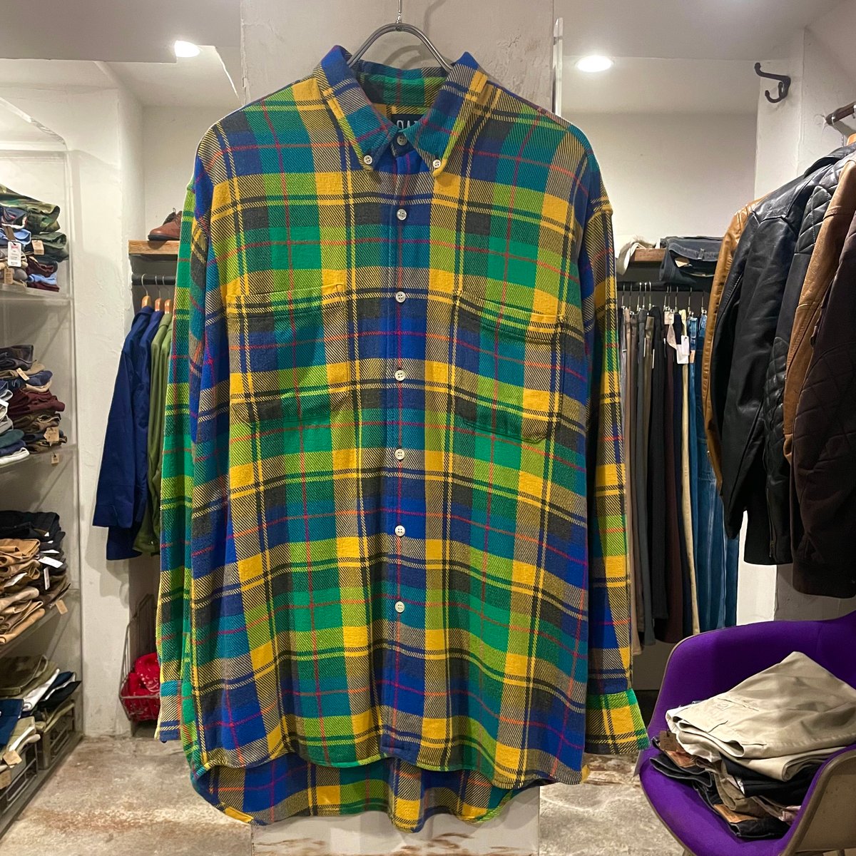 90s GAP L/S ネルシャツ Size L ギャップ コットンシャツ 90s GAP L/S ネルシャツ Size L ギャップ コットンシャツ