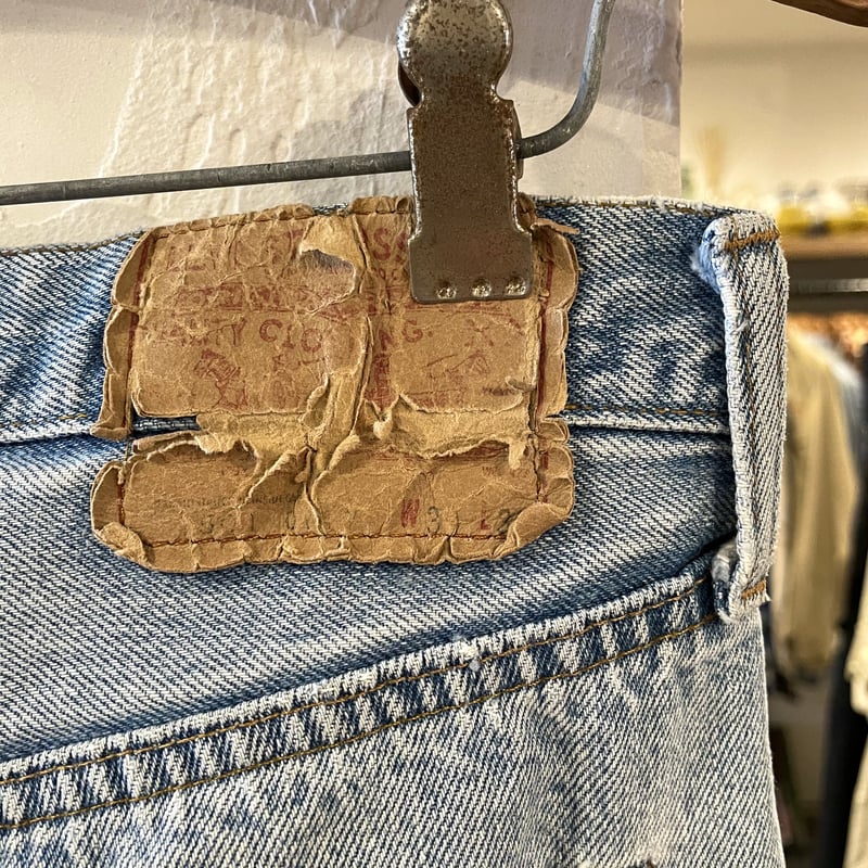 Levis 501 1980年 66後期モデル バックポケット裏チェーンステッチ