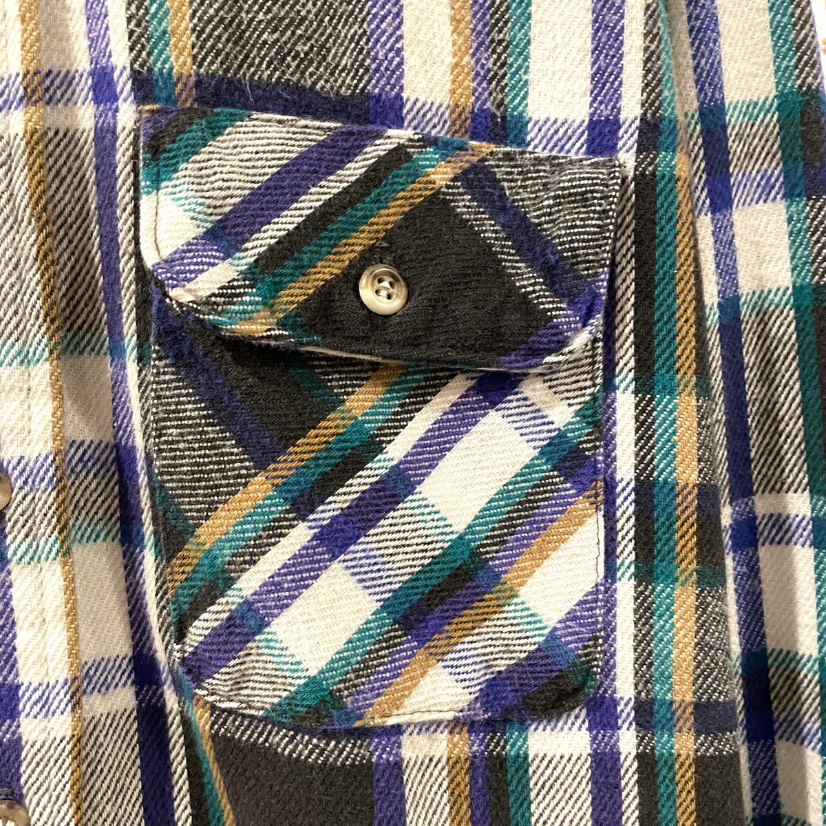 1980's FIVE BROTHER USA製 ダックハンターカモ ネルシャツ 80s FIVE BROTHER L/S ネルシャツ USA製 Size XL コットンシャツ