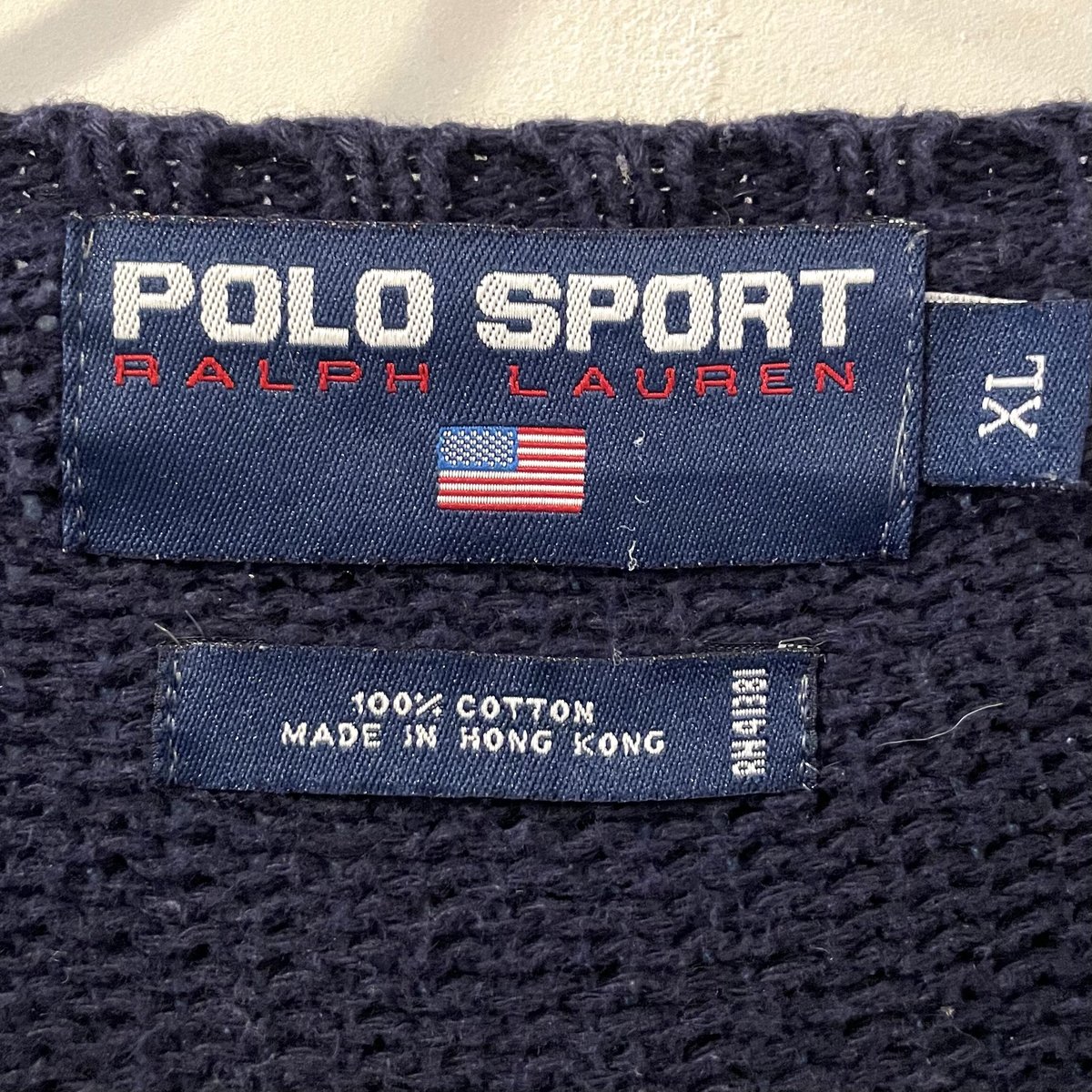 90s POLO SPORT コットンセーター ポロスポーツ ラルフローレン