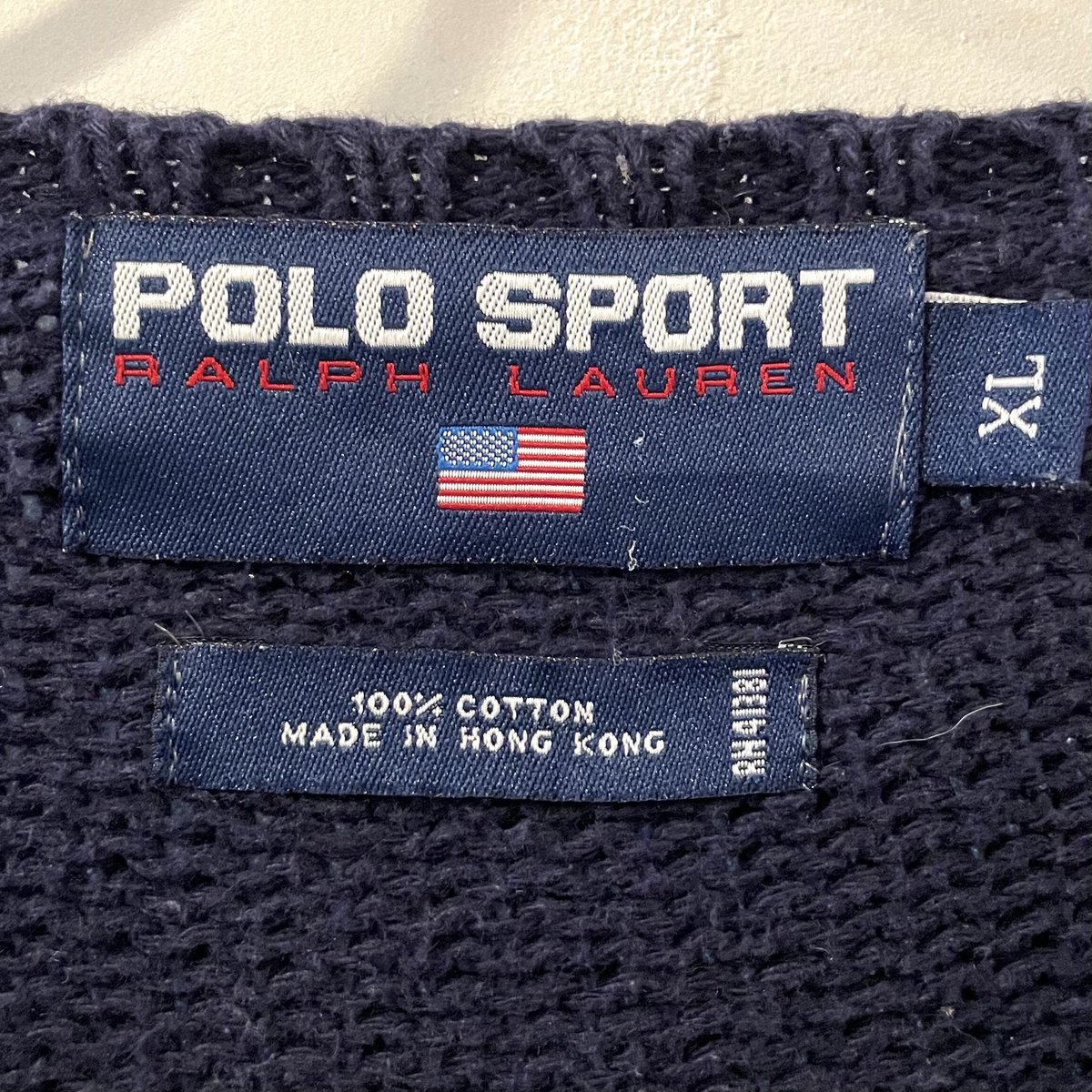 90s POLO SPORT コットンセーター ポロスポーツ ラルフローレン ...