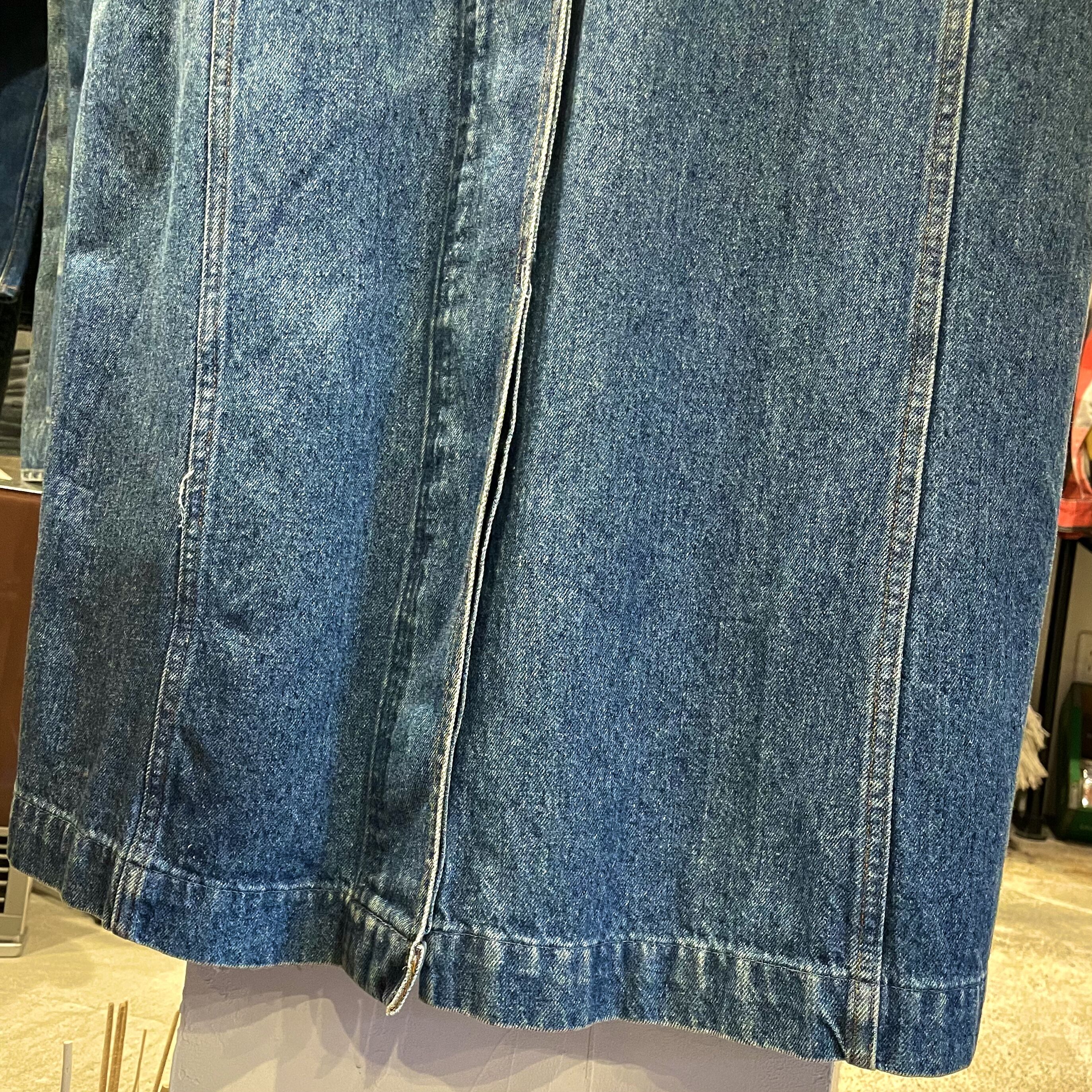 Levis 75070-9514 90s USA製 デニムロングコート 襟コーデュロイ デカパ