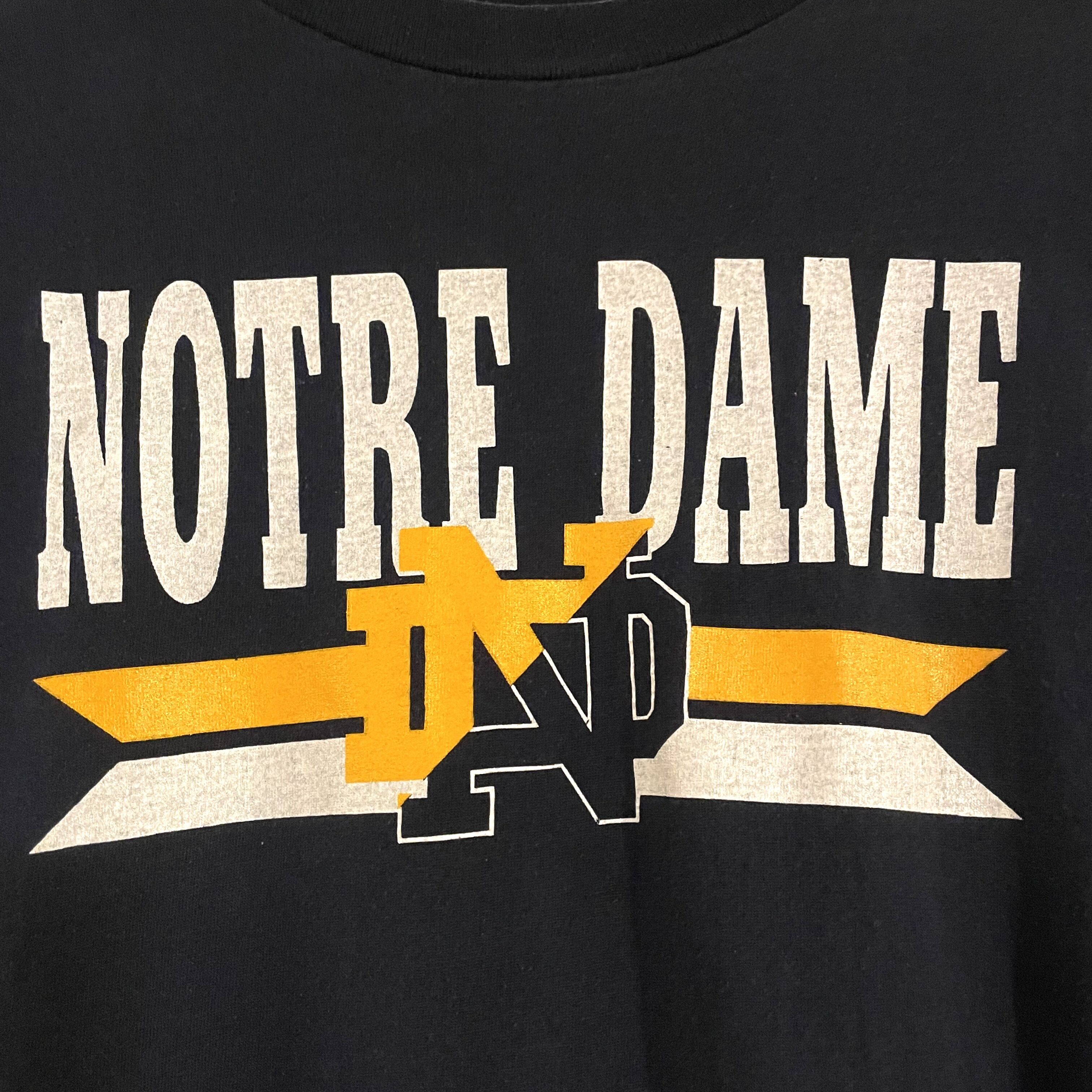 80s Champion S/S Tシャツ NOTRE DAME ネイビー トリコタグ ショー