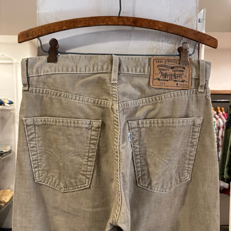 90s Levi's 551 6923 コーデュロイパンツ ユーロ リーバイス ベージュ