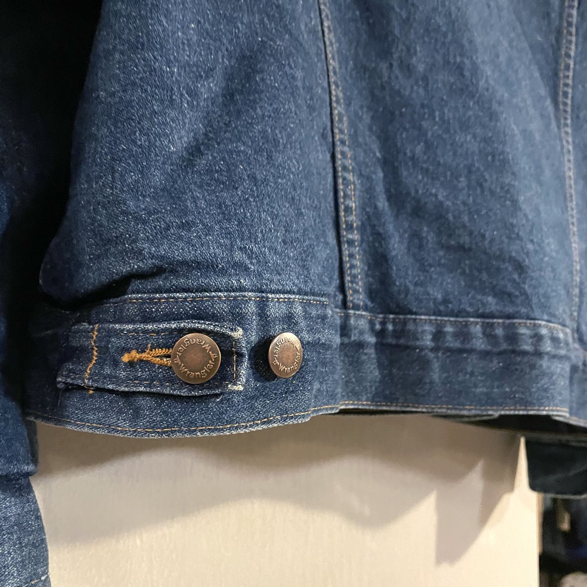 Wrangler デニムジャケット ブランケットライナー 襟コーデュロイ
