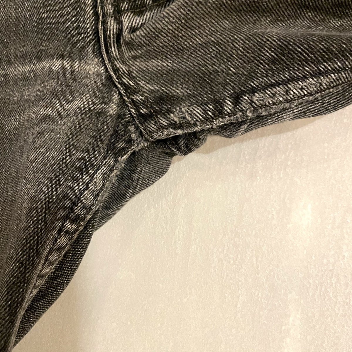 90s Levi's 501 0660 後染め ブラックデニム パンツ 34×33½ USA製