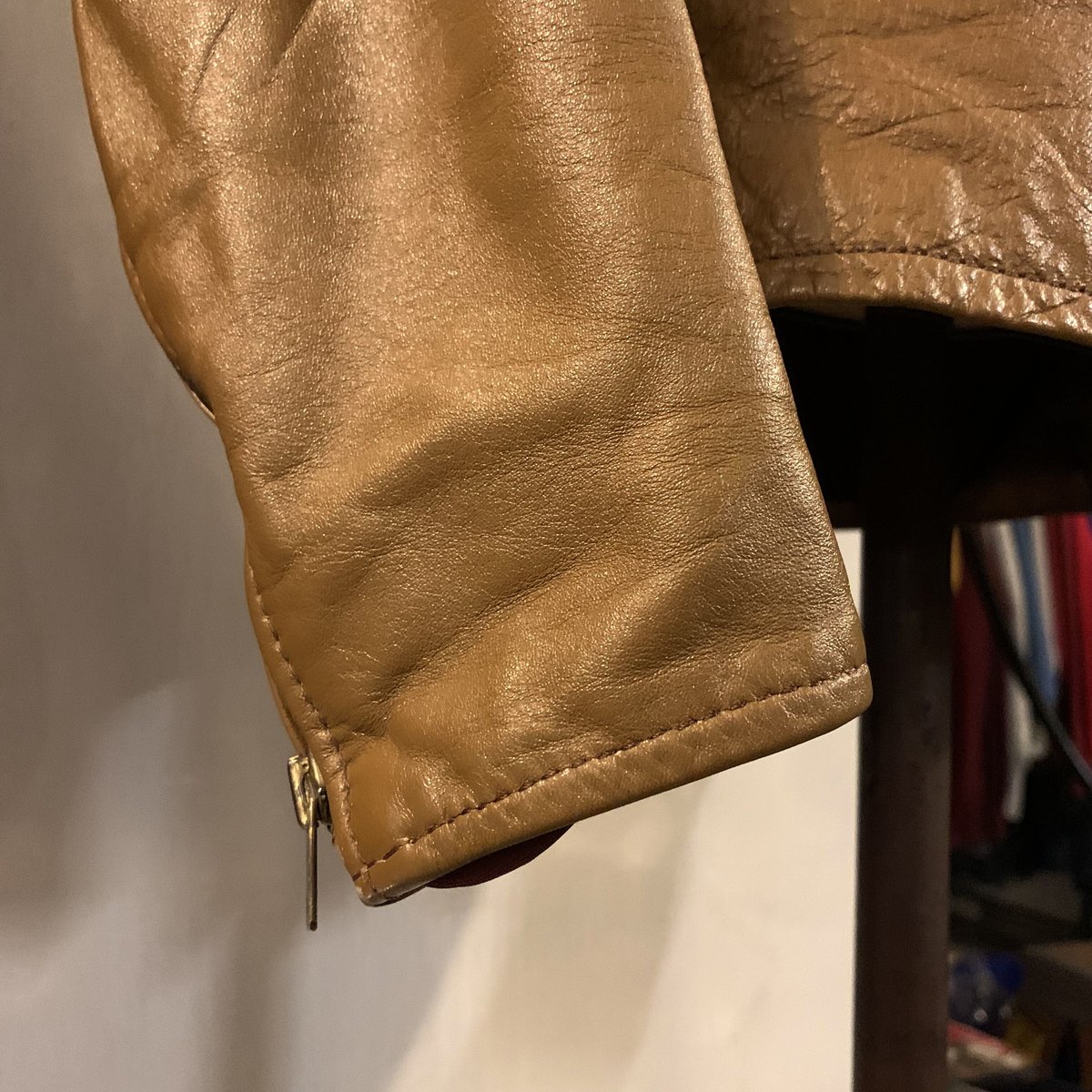 70s AMF Harley Davidson シングルレザーライダースジャケット 70s AMF Harley Davidson シングルレザーライダースジャケット