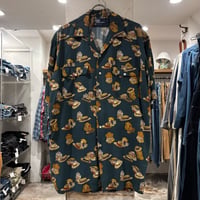 Polo by Ralph Lauren　オープンカラーシャツ　Size M　ポロ ラルフローレン　レーヨンシャツ　総柄　(S5612)