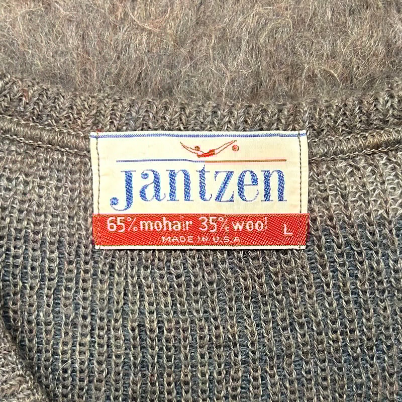 60s jantzen モヘアニット ジャンセン MOHAIR 65% WOOL 35% Vネ 60s jantzen モヘアニット ジャンセン MOHAIR 65% WOOL 35% Vネ