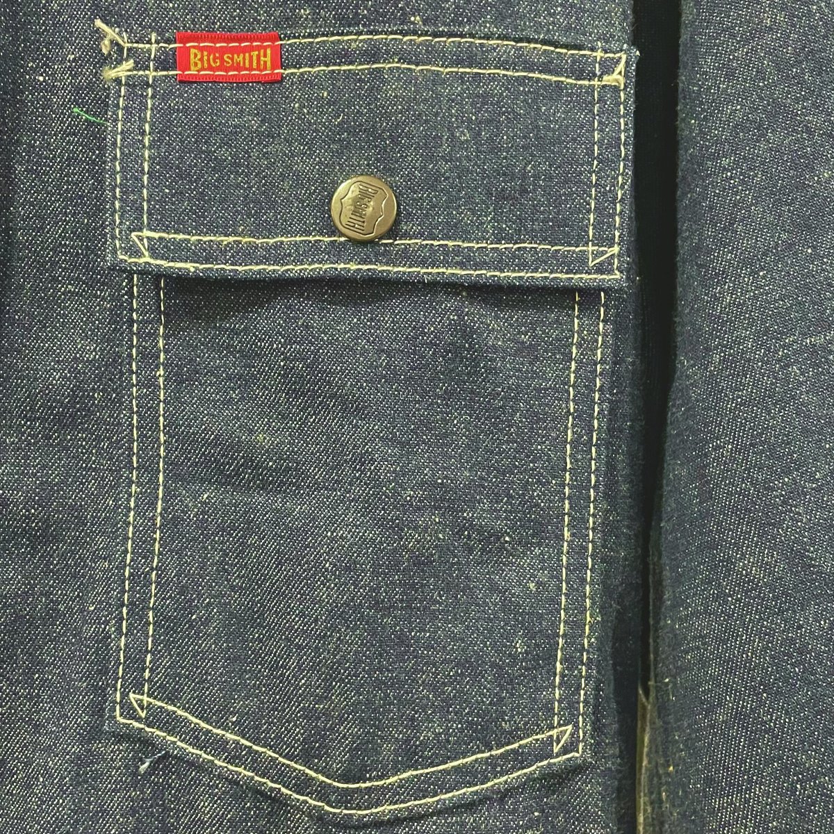 BIG SMITH 70s UNION MADE DEAD STOCK デニムカバーオール デ BIG SMITH 70s UNION MADE DEAD STOCK デニムカバーオール デ