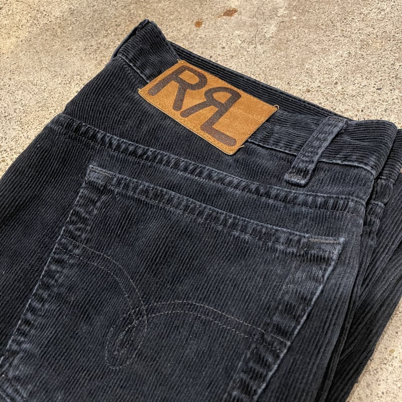 90s RRL コーデュロイパンツ ダブルアールエル 濃紺 USA製 90年代