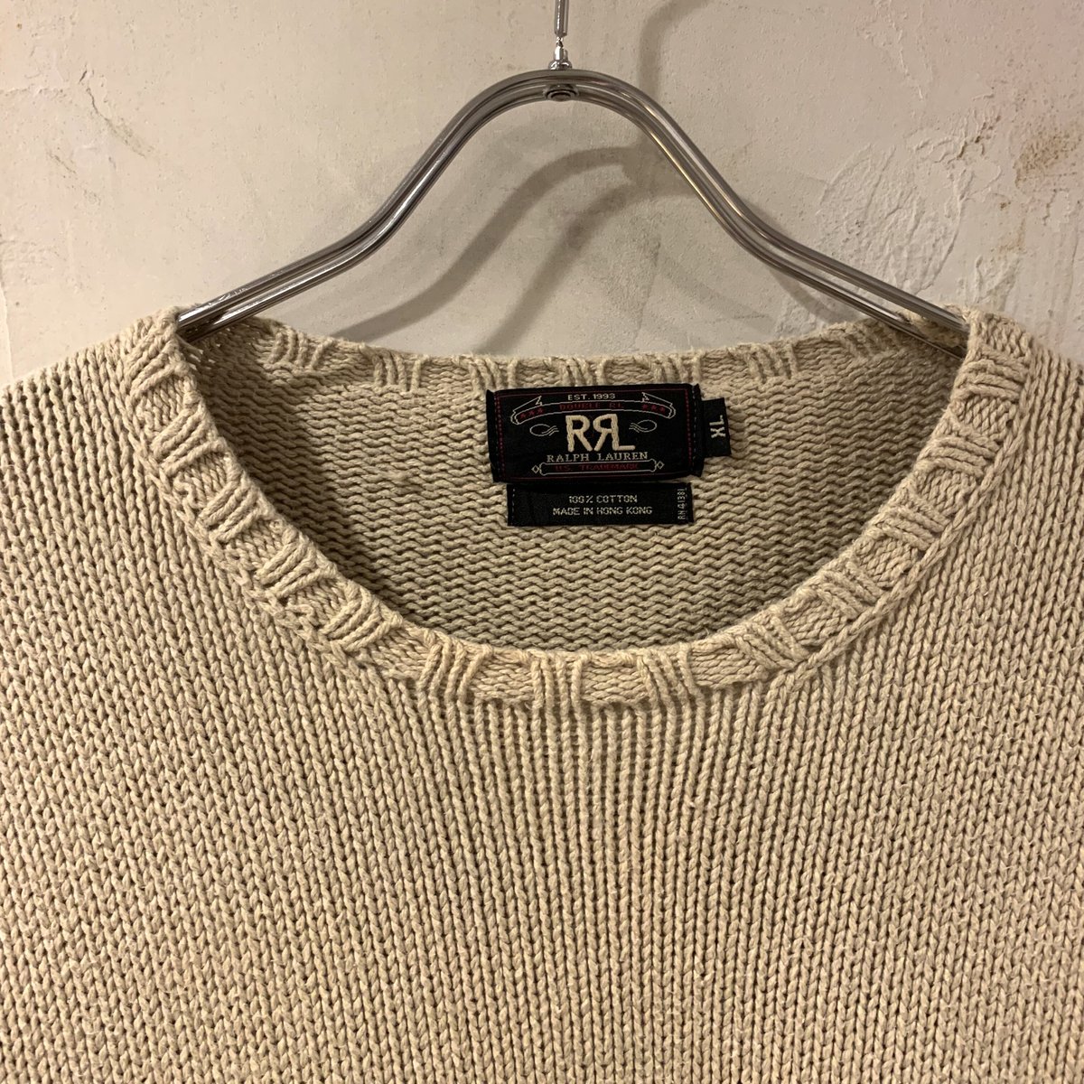 90s RRL コットンニットセーター ダブルアールエル Ralph Lauren 90s RRL コットンニットセーター ダブルアールエル Ralph Lauren