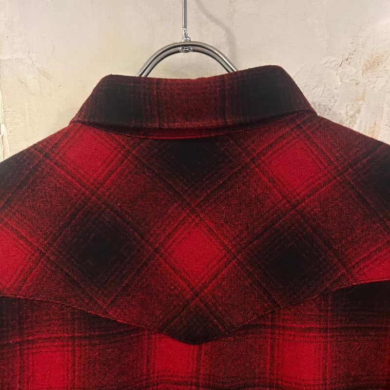 70s PENDLETON ウールチェックシャツ ペンドルトン オンブレ 70s PENDLETON ウールチェックシャツ ペンドルトン オンブレ