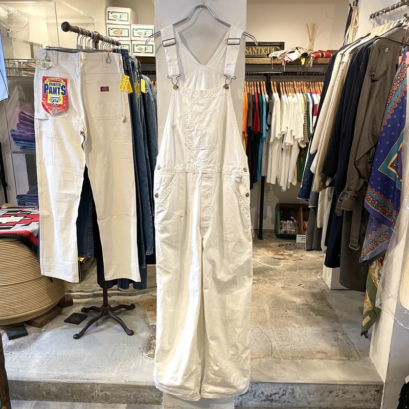 Polly 50年代 ヴィンテージオーバーオール SANFORIZED 白色 50s Polly 50年代 ヴィンテージオーバーオール SANFORIZED 白色 50s