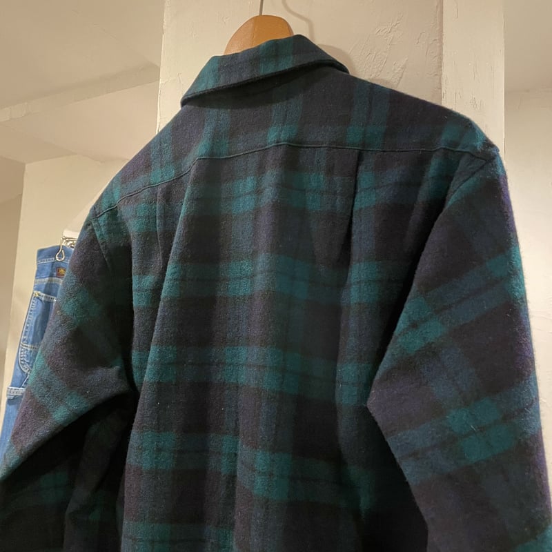 PENDLETON 70s USA製 ブラックウォッチ ウールシャツ Ｍサイズ ペン 