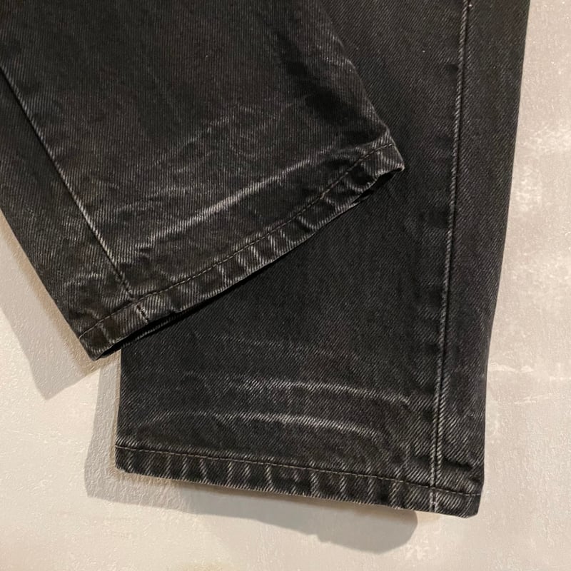 90s Levi's 501 後染めブラックデニム パンツ 27×30 USA製 FOR WO