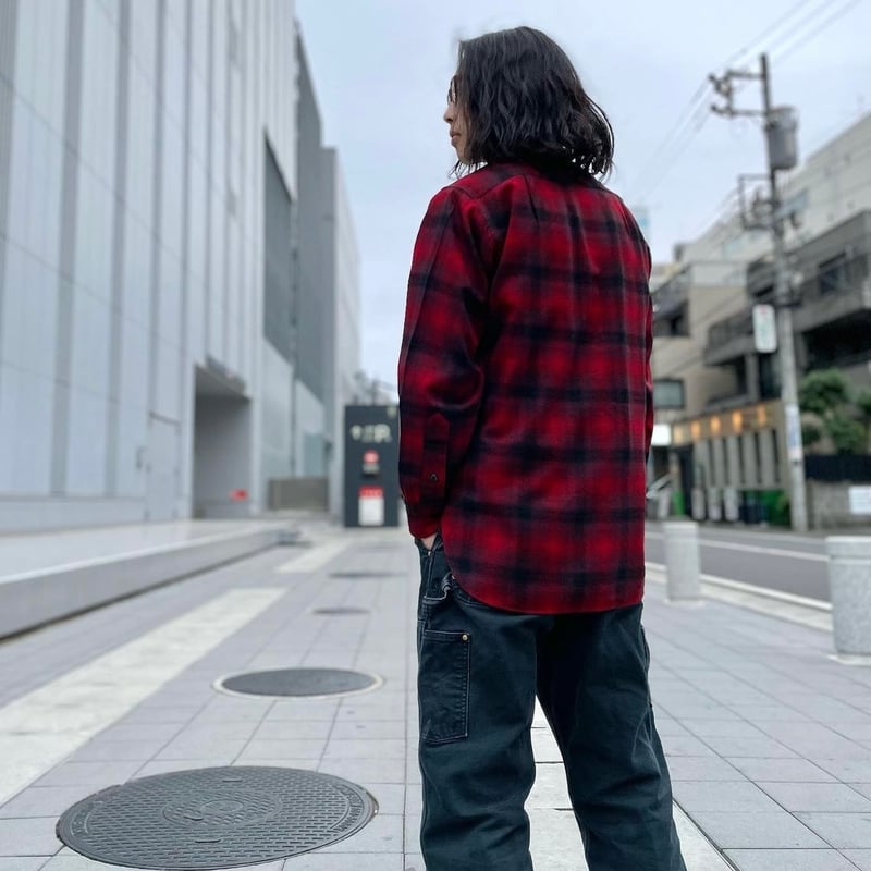50s PENDLETON ウールチェックシャツ ペンドルトン オンブレ 50s PENDLETON ウールチェックシャツ ペンドルトン オンブレ