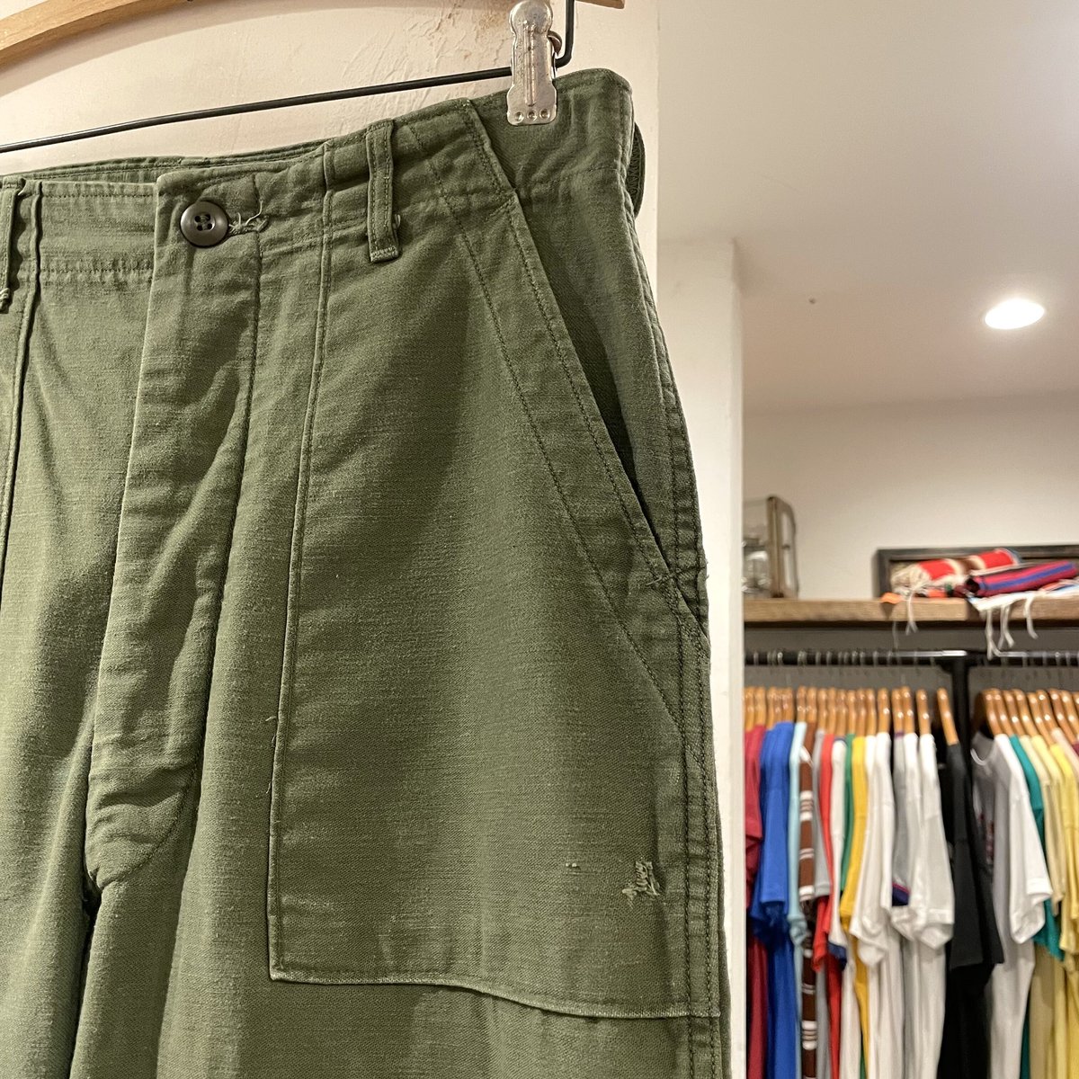 70s US ARMY ベイカーパンツ 70年代 OG107 ミリタリーパンツ 軍