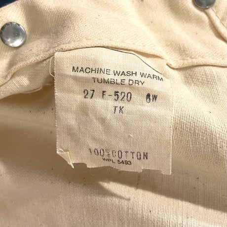 WASHINGTON DEE CEE　オーバーオール　DEAD STOCK　生成り　USA製　60s　(S1016)