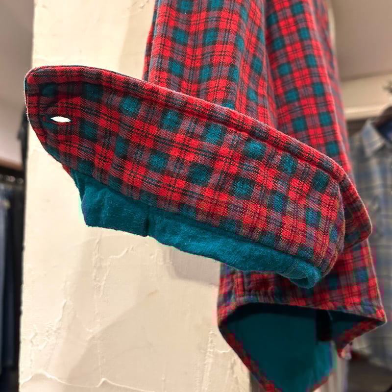 80s 90s エルエルビーン　ネル　オンブレ　シャツ　ビンテージ　USA L.L.Bean エルエルビーン ヴィンテージ 80s 90s USA製