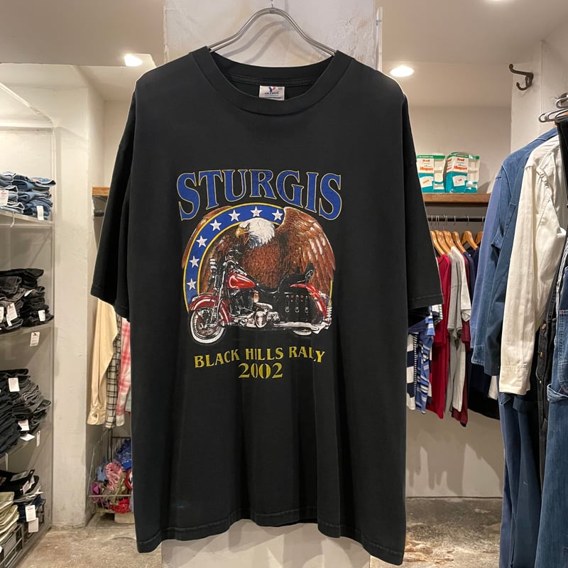 00s STURGIS S/S バイクTシャツ Size XXL BLACK HILLS RA