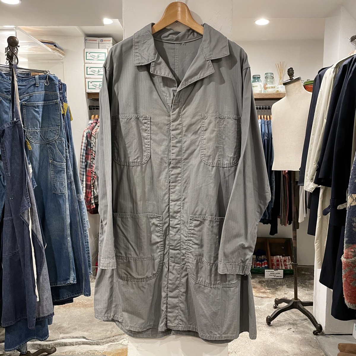 50's REDKAP レッドキャップ　ヘリンボーンショップコート 50's REDKAP レッドキャップ ヘリンボーンショップコート - メルカリ
