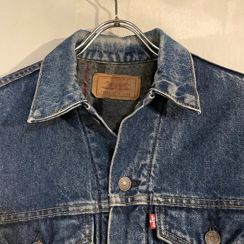 80s Levi's 70506-0316 デニムジャケット サイズ38 ブランケット 80s Levi's 70506-0316 デニムジャケット サイズ38 ブランケット