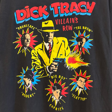 90s　Dick Tracy　S/S ムービー Tシャツ　Size L　ディックトレイシー　Villain's　Disney　雰囲気系　(S5625)